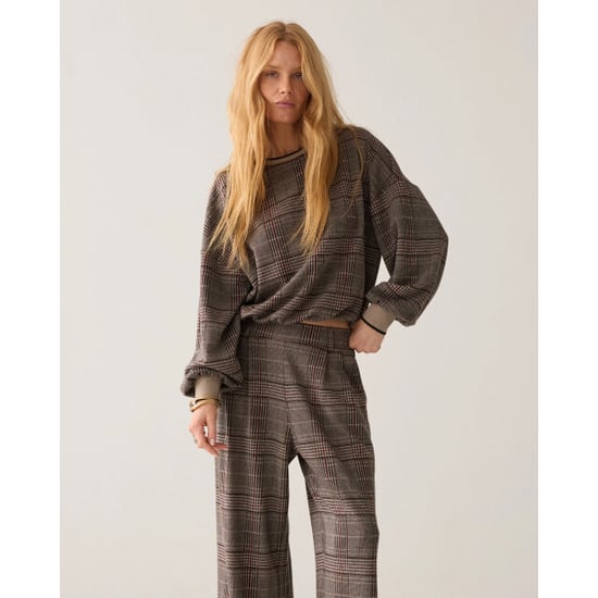 Summum 4s3020-30794 120 wide leg trouser check jacquard multicolour - Image 3