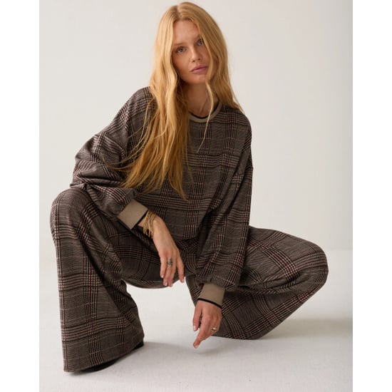 Summum 4s3020-30794 120 wide leg trouser check jacquard multicolour - Image 5