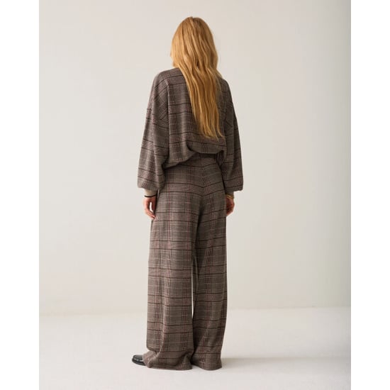 Summum 4s3020-30794 120 wide leg trouser check jacquard multicolour - Image 6