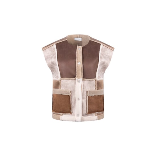 Nukus Nkf08030 386 helen gilet sand/toffee - Image 2