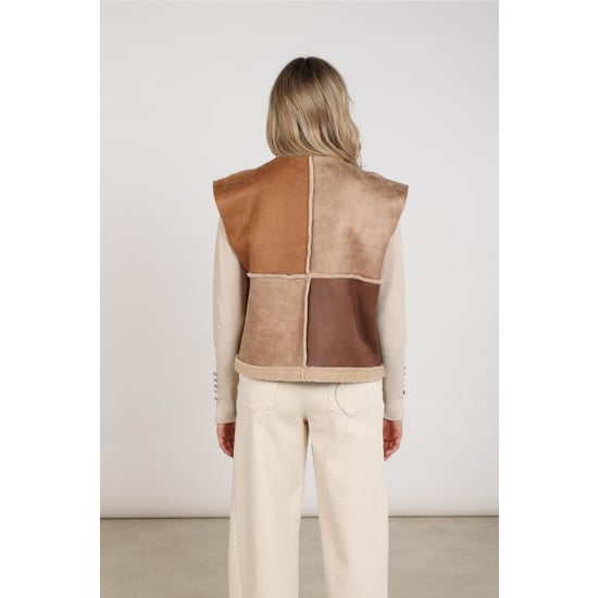 Nukus Nkf08030 386 helen gilet sand/toffee - Image 5
