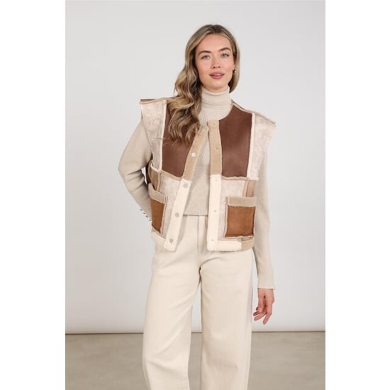 Nukus Nkf08030 386 helen gilet sand/toffee - Image 6