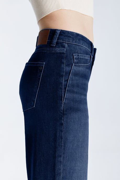 Nova jeans met middelhoge taille, normale lengte en 5 zakken, blauwzwart - Image 2