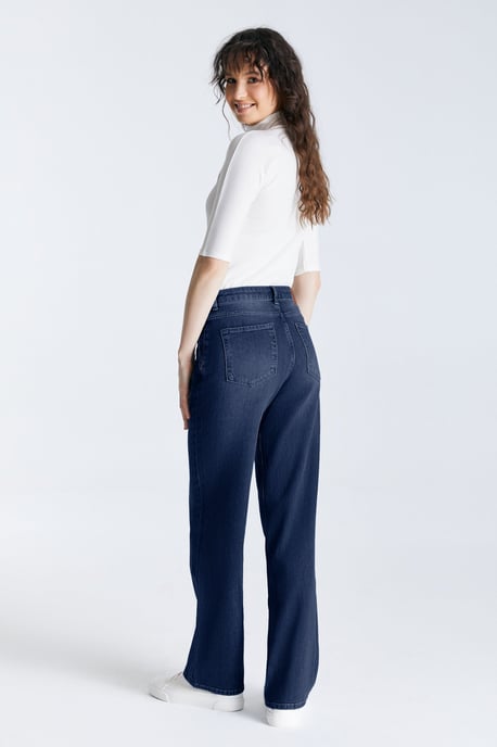 Nova jeans met middelhoge taille, normale lengte en 5 zakken, blauwzwart - Image 3