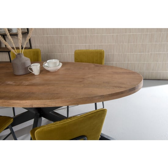 Brix eetkamertafel ovaal 210 cm mangohout - - Image 3