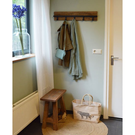 Brix kapstok ethan mangohout en gecoat staal 6x75x15 - Image 4