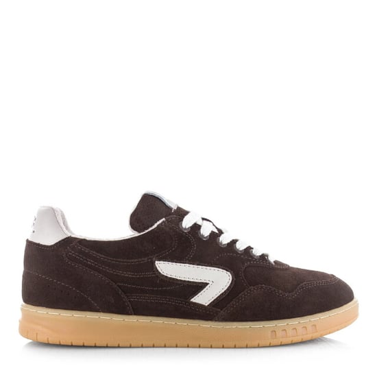 Hub Vancouver dark coffee/light bone lage sneakers heren - Image 1