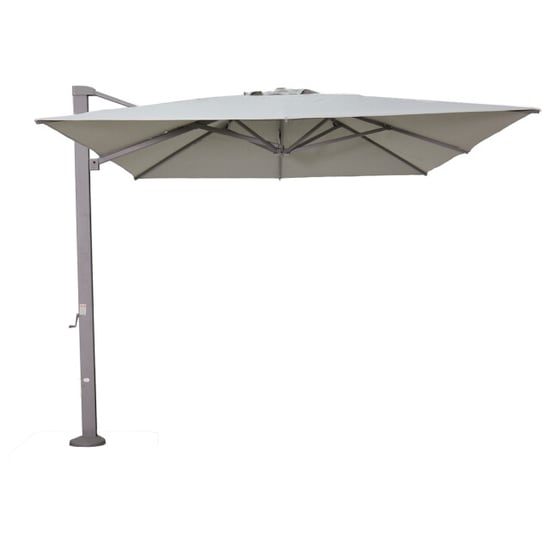 Garden Impressions Hawaii emperor telescoop zweefparasol 300x400 taupe/zand - Image 1