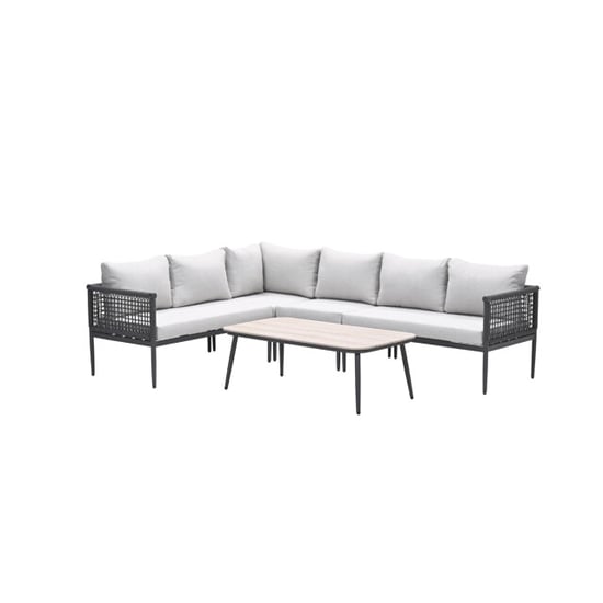 Garden Impressions Teramon loungeset 6-persoons met donker rope - Image 1