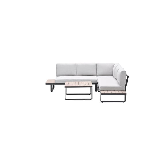 Garden Impressions Masone loungeset 4-delig c. black valley sand light teak vw - Image 2