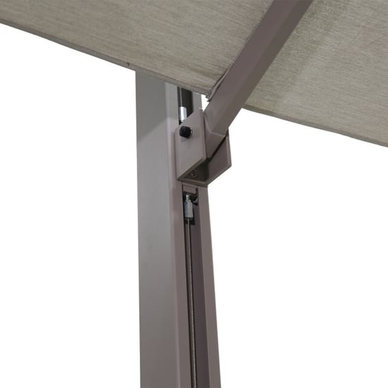 Garden Impressions Hawaii emperor telescoop zweefparasol 300x400 taupe/zand - Image 3