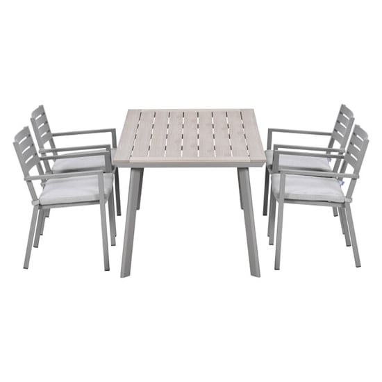 Garden Impressions Oklahoma/vigo tuinset 4 personen stapelbare stoelen 160 - Image 3