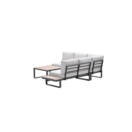 Garden Impressions Masone loungeset 4-delig c. black valley sand light teak vw - Image 5
