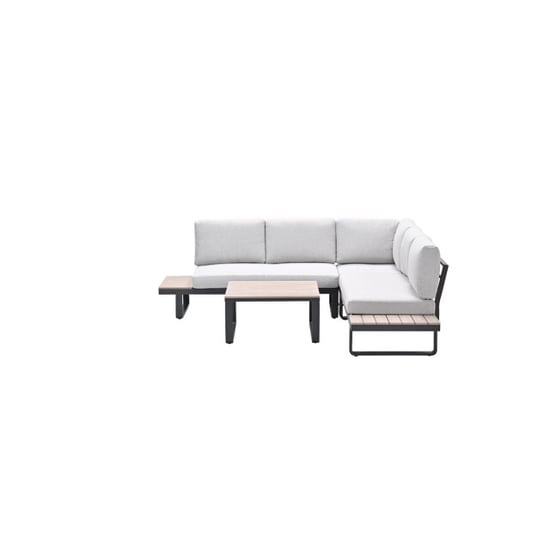 Garden Impressions Masone loungeset 4-delig c. black valley sand light teak vw - Image 6