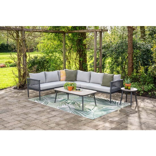 Garden Impressions Teramon loungeset 6-persoons met donker rope - Image 6