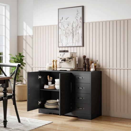 4goodz Dressoir met 4 lades en 2 deurtjes 40x105x76 cm - - Image 3