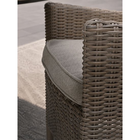 Garden Impressions Costa/edison tuinset 4 pers ronde tafel met wicker stoelen - Image 3