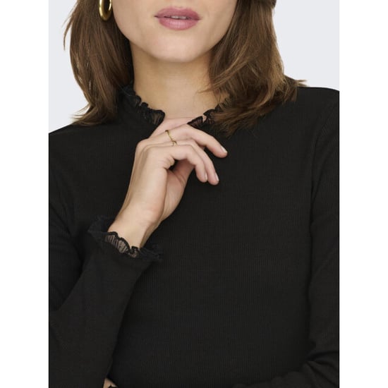 Only Onlleslie ls lace mix top jrs noos - - Image 6