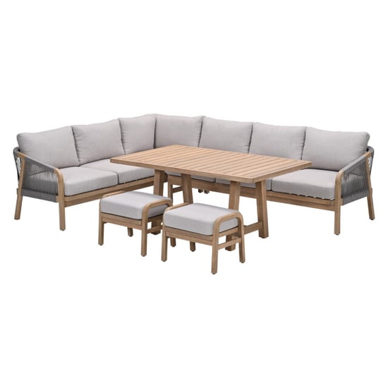 Garden Impressions Santos lounge-diningset 5-dlg.-links -acaciahout met white wash-sand - Image 1