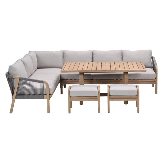 Garden Impressions Santos lounge-diningset 5-dlg.-links -acaciahout met white wash-sand - Image 2
