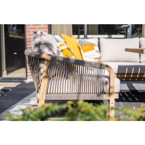 Garden Impressions Santos lounge-diningset 5-dlg.-links -acaciahout met white wash-sand - Image 3