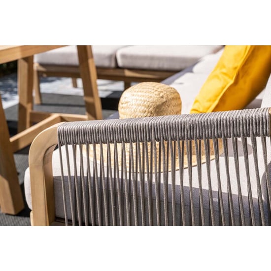 Garden Impressions Santos lounge-diningset 5-dlg.-links -acaciahout met white wash-sand - Image 5