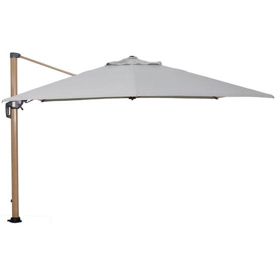 Garden Impressions Hawaii big pole ii zweefparasol 350x350 teak/royal sand - Image 1