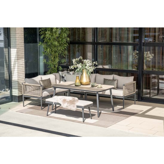 Garden Impressions Teramon loungeset met hoge tafel rope - Image 4