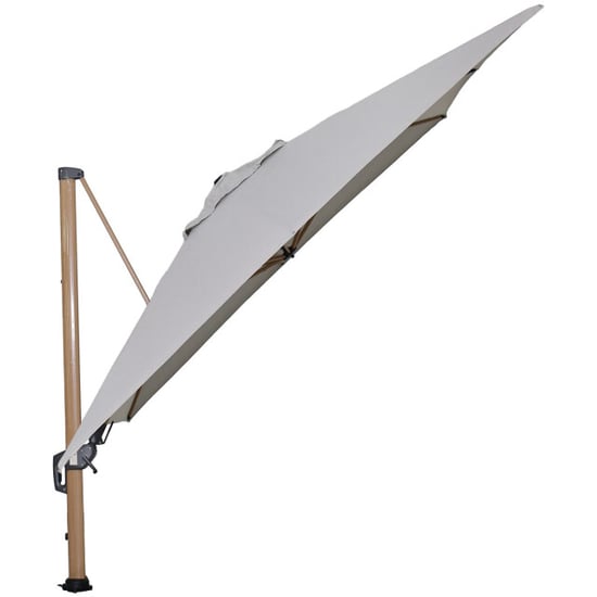 Garden Impressions Hawaii big pole ii zweefparasol 350x350 teak/royal sand - Image 6