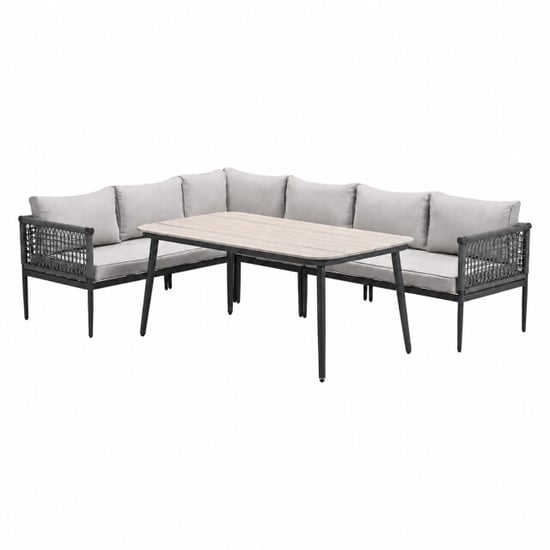 Garden Impressions Teramon loungeset met hoge tafel donker rope - Image 1