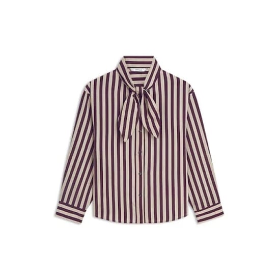 Summum 2s3523-12490 335 blouse two tone stripe dark burgundy - Image 5
