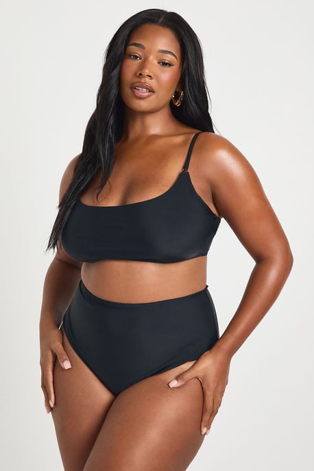 Plus Swimwear Essentials Scoop Bikini Top - Image 1