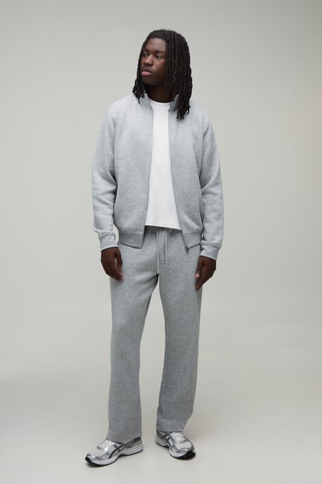 Regular Funnel Zip Through Sweatshirt and Straight Leg jogger - Image 4