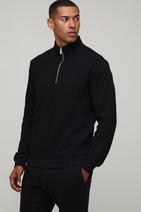 Regular 1/4 Funnel Sweatshirt and Slim Leg jogger - Image 3