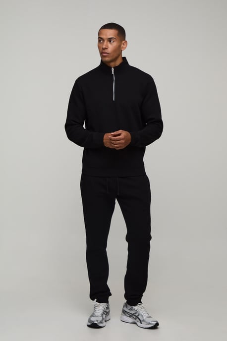 Regular 1/4 Funnel Sweatshirt and Slim Leg jogger - Image 4