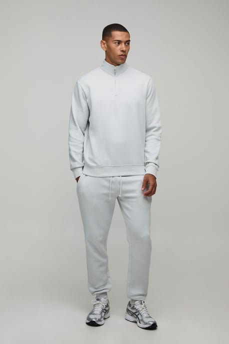 Regular 1/4 Funnel Sweatshirt and Slim Leg jogger - Image 1