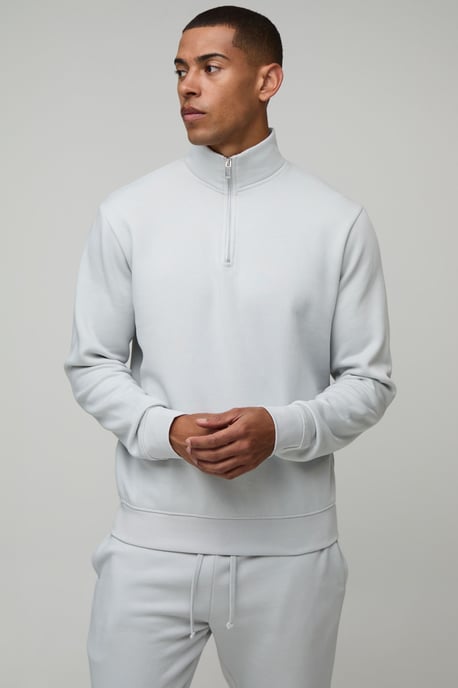 Regular 1/4 Funnel Sweatshirt and Slim Leg jogger - Image 3