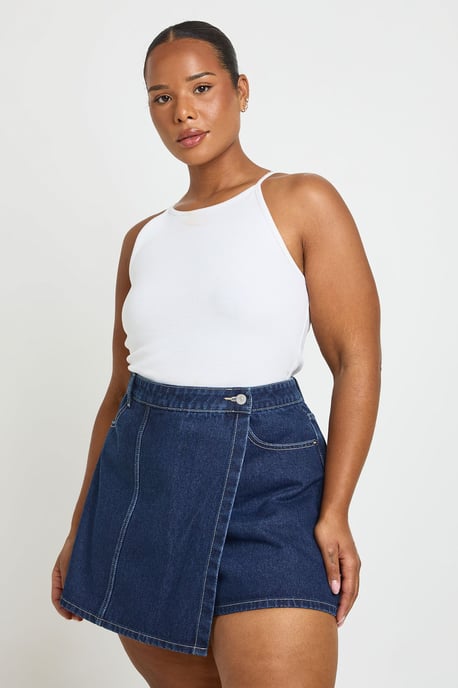 Plus Wrap Front Skort - Image 1