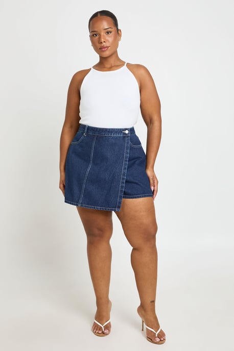 Plus Wrap Front Skort - Image 3