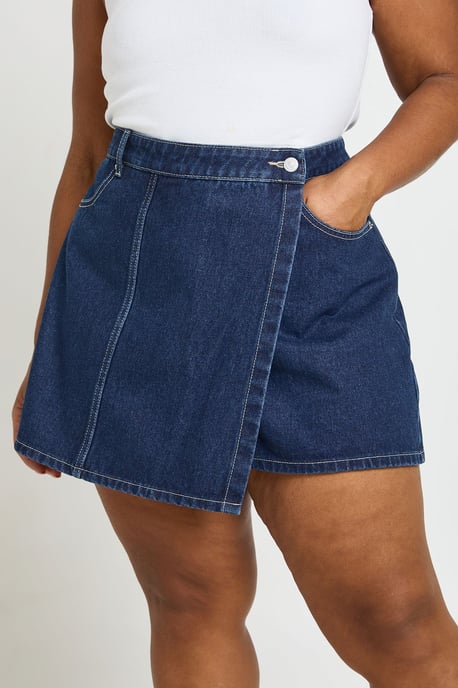 Plus Wrap Front Skort - Image 4