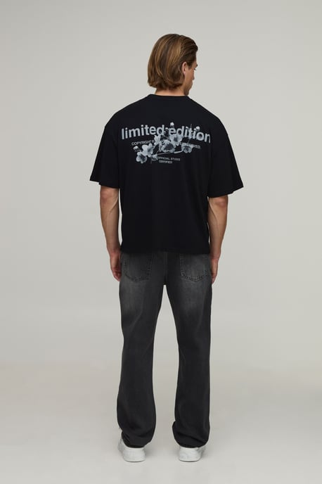 Oversized Boxy Limited Edition Floral Printed T-Shirt - Image 2