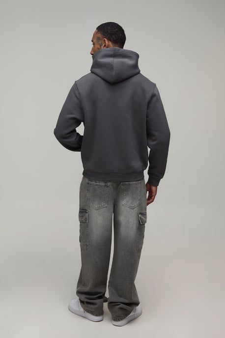 Charcoal Regular Napoleon Print Hoodie - Image 2