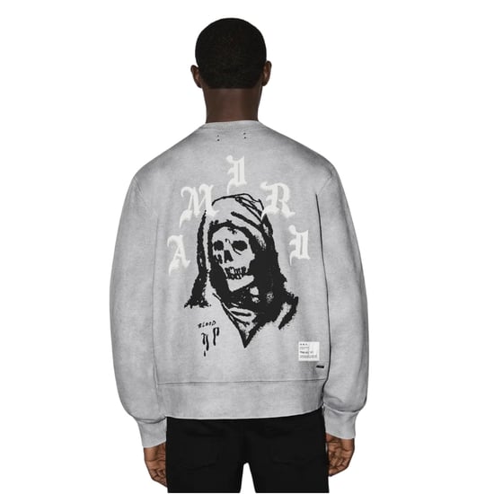 Amiri Wes Lang Solar Kings Crew Neck Grå - Image 2