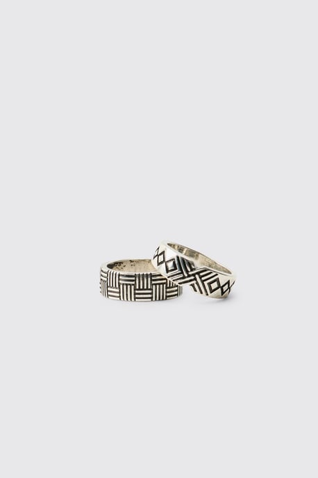 Two Pack Patterned Rings - Image 1