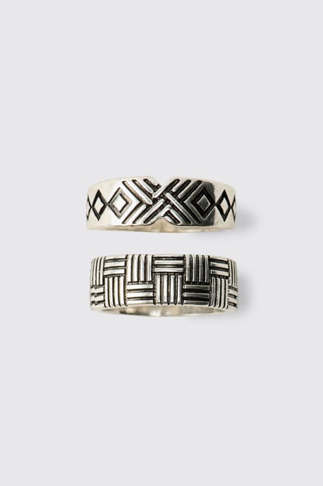 Two Pack Patterned Rings - Image 2
