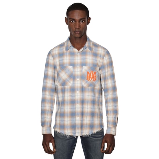 Amiri Ma Vintage Stencil Plaid Blauw - Image 4