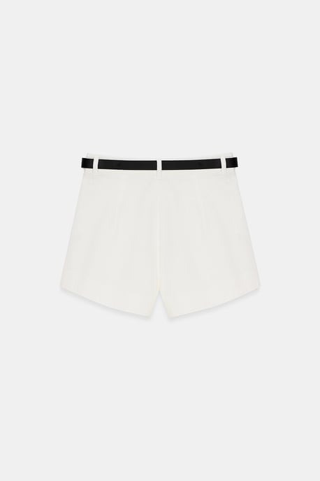 High-Waist Pleated Wide-Leg Shorts - Image 6