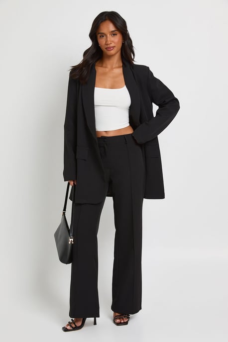 Petite Fit & Flare Tailored Trousers - Image 1
