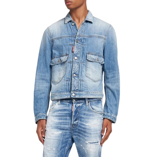 Dsquared2 Heritage Boxy Denim Jacket Navy Blue - Image 3