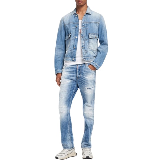 Dsquared2 Heritage Boxy Denim Jacket Navy Blue - Image 4